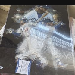 Dodgers Autograph Justin Turner With Becket