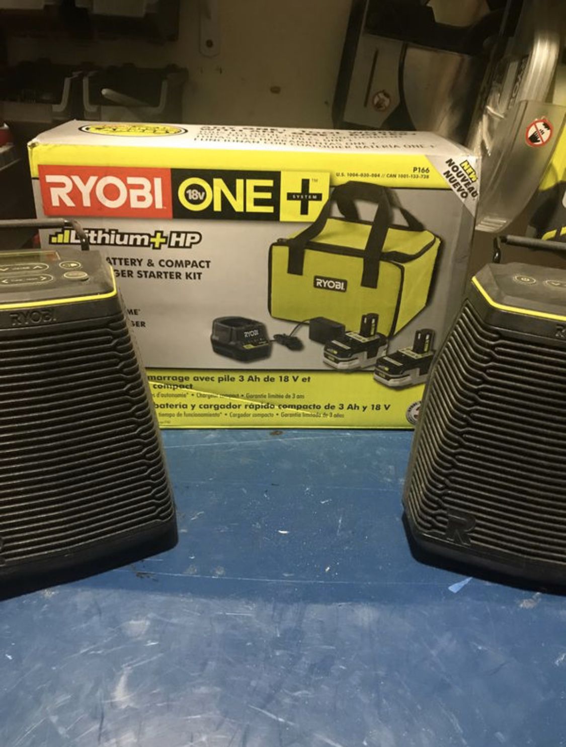 Ryobi speakers and batteries