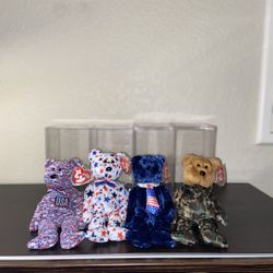 Vintage Beanie Babies USA Limited Edition Set- In Casing
