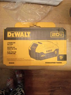 DeWalt 20 v 5ah battery