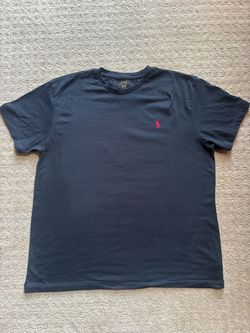 Women’s Black Polo Ralph Lauren Navy Crewneck T-Shirt