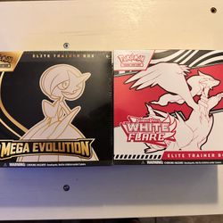 Pokemon TCG: Mega Evolution ELITE TRAINER BOX Bundle Gardevoir & White Flare Ebt