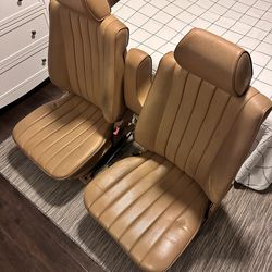 Mercedes 190e seats in palomino