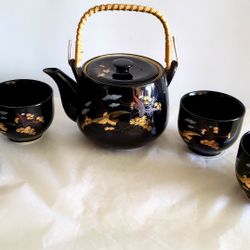 Black. Tea Set. 