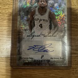 De'Aaron Fox San Antonio Spurs Signed Sealed Auto Topps 2025/2026 NBA basketball card