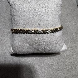 14k Yg Xo Bracelet 3.5mm