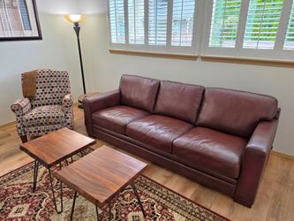 Luca top grain leather sofa from Costco