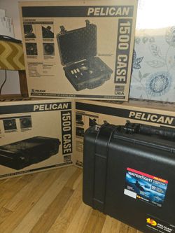 Three new in box Pelican 1500 Cases