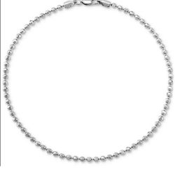 Giant Bernini Silver Anklet