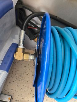 Cox reel pressure wash hose reel with 100 foot hose