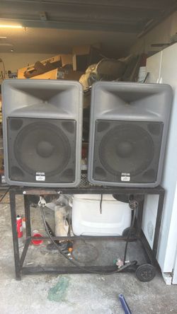 Pair of peavey speakers