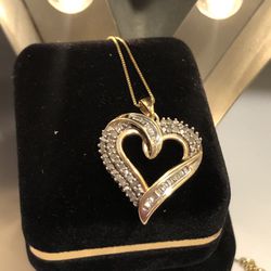 925 Diamond Pendant Necklace 