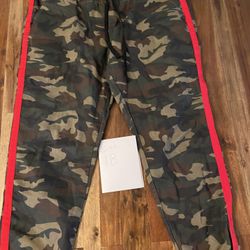 Camo With Red Joggers 