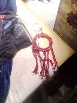 Handmade Red Dream Catcher