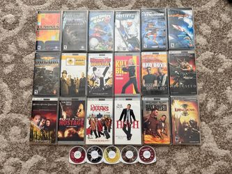 Sony psp games movies 10 each