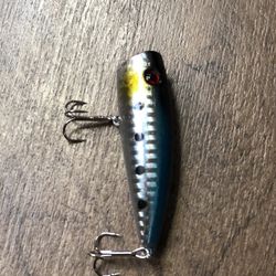 Popper Fishing Lure 70mm 13g Hard Bait Artificial Topwater Bass Trout Pike Wobbler Tackle Top Water Lure With 2 Treble 🪝 ($2.50 Each)