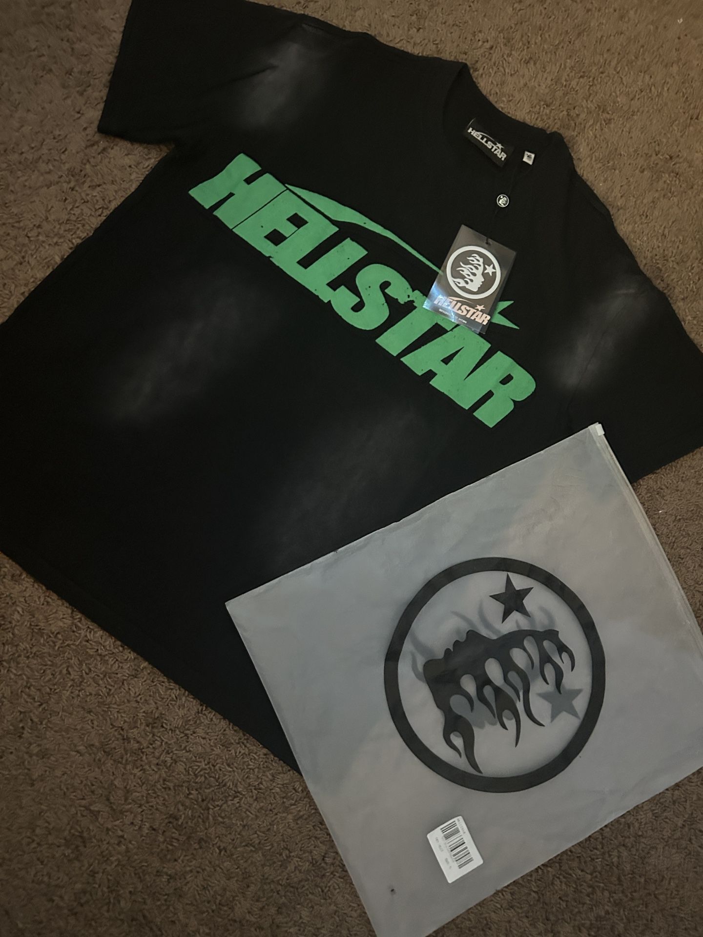 brand new green hellstar shirt