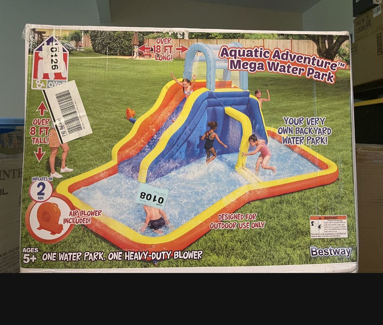 Aquatic Adventures Mega Water Park Inflatable With Blower!!!!