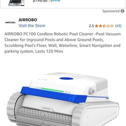 AIRROBO PC100 Cordless Robotic Pool Cleaner
