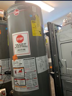 New Water Heater Rheem Performance Plus