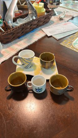 Assorted Coffee Mugs and Espresso Cups Set