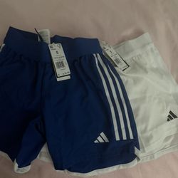 Blue And White Adidas Shorts