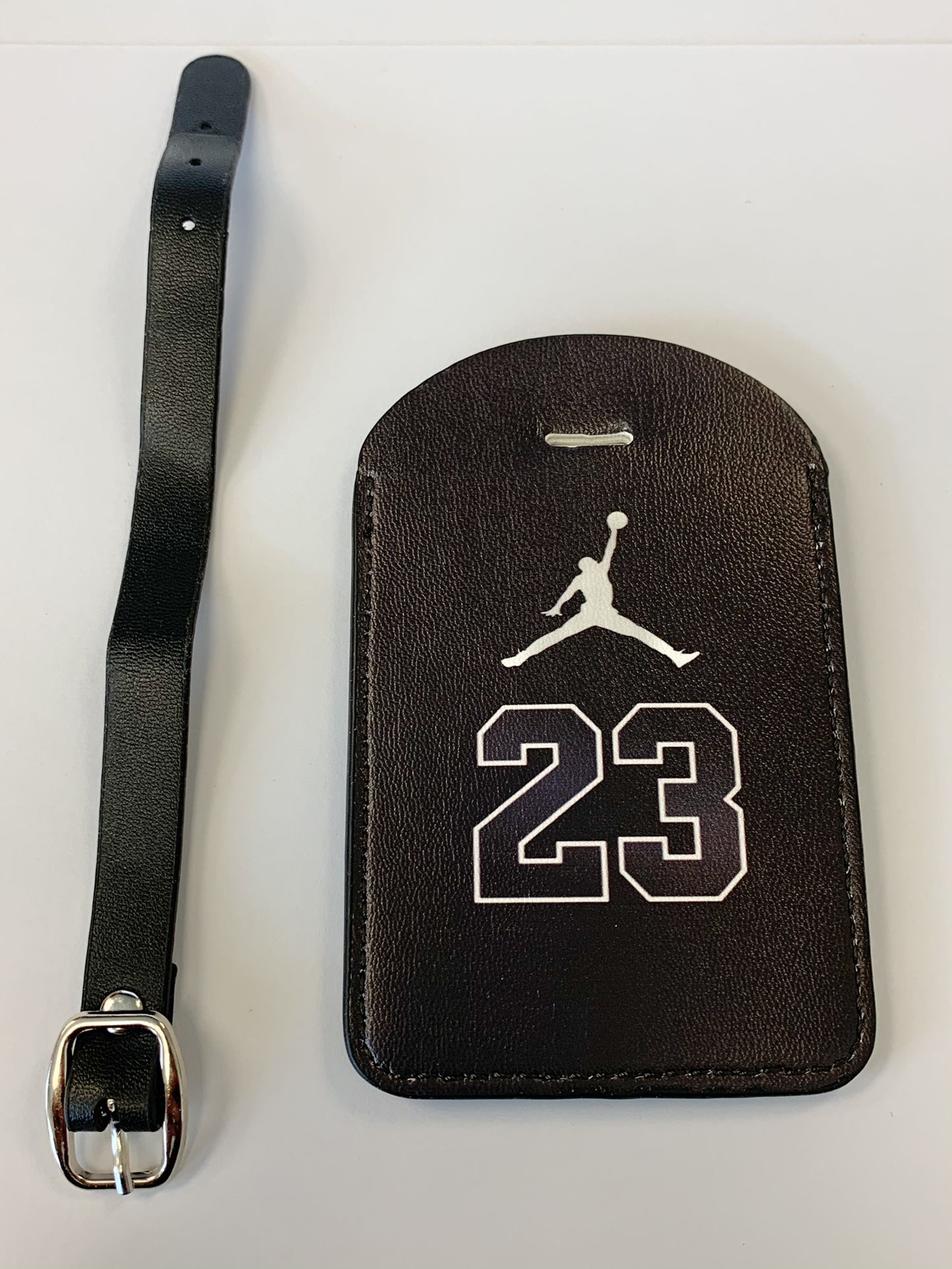 23 Jordan Luggage Tag. Faux Leather. New!