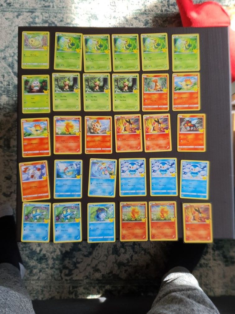 (30 Cards For $20 OR trade) 2021 McDonalds Happy Meal Pokemon 25th Anniversary Pokémon Cards