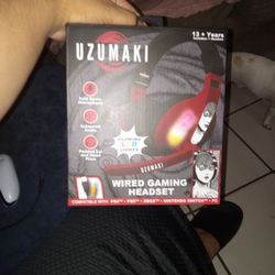 Uzumaki Gaming Headset With Plushie