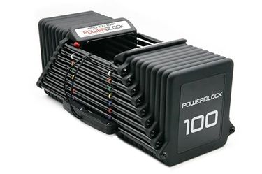 PowerBlock Pro 100 Adjustable Dumbbell, Single 5-100 Lb Dumbbell – Durable Steel Build, Innovative Workout Equipment