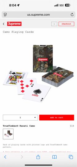 Supreme Camo Cards