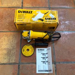 Dewalt 4-1/2 Paddle Switch Small Grinder 