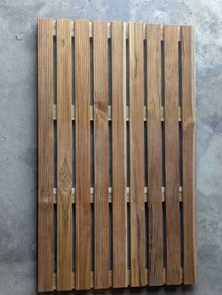 🛁 Solid Teak Hardwood Bath Mat