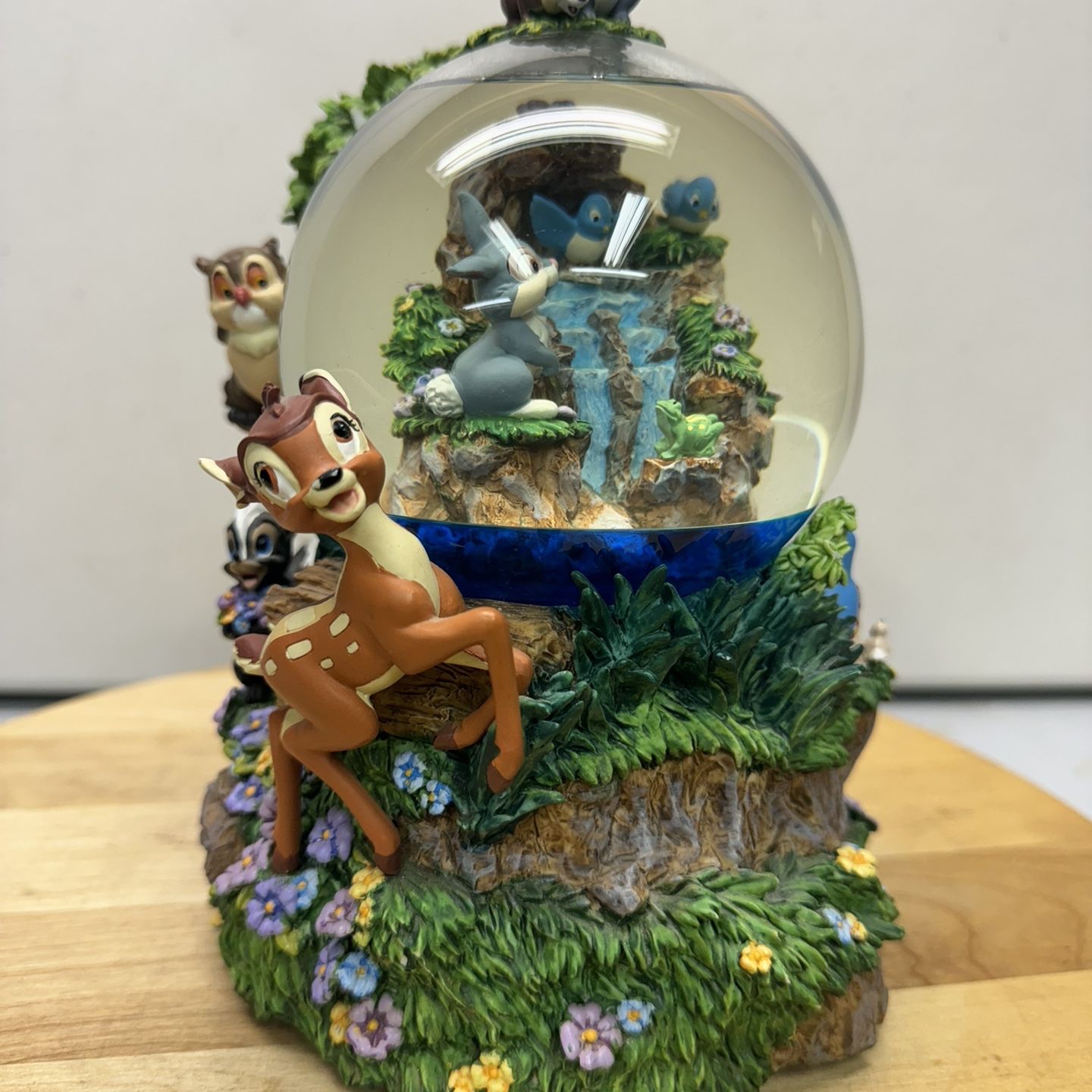 Large Disney's Bambi Little April Showers Musical Motion Snow