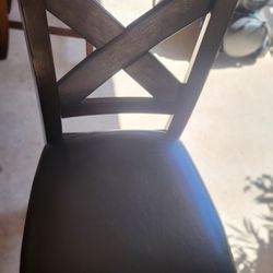 3  Brown Expresso Chairs 