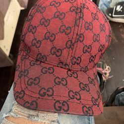 Red & Black Gucci Double G Hat