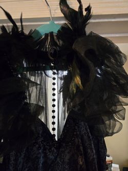 Halloween Costume Black Dress for Mistress of the night or vampire