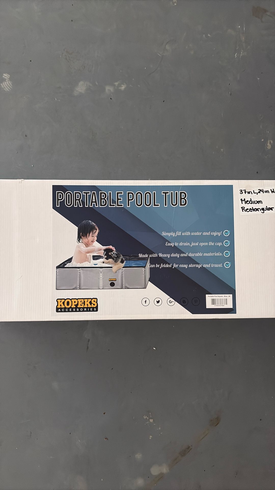 Portable Pool Tub For Dogs Kopeks