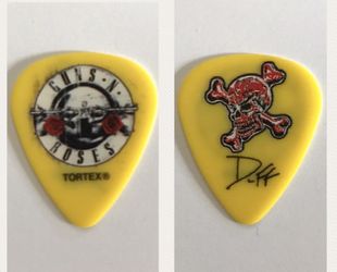 GnR USED Guitar Pick w/COA! Duff