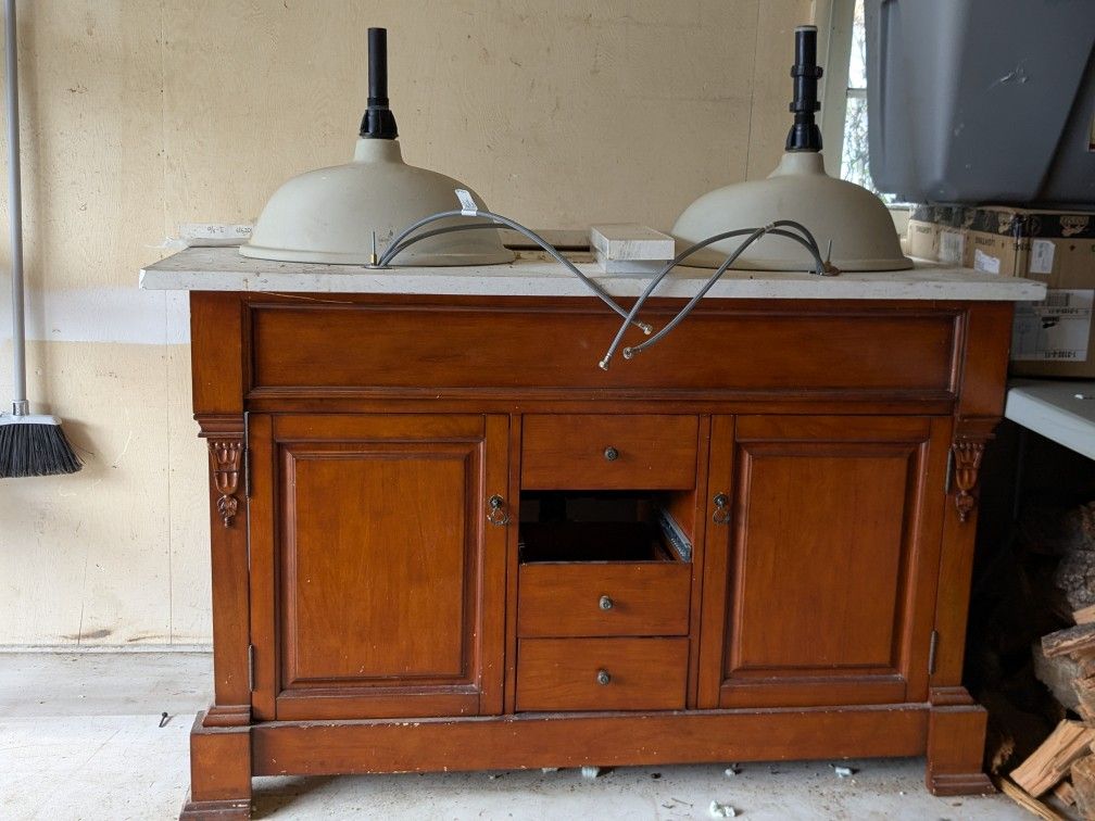 Free 44 Inch marble vanity