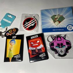Lot Of Pins/Keychains 