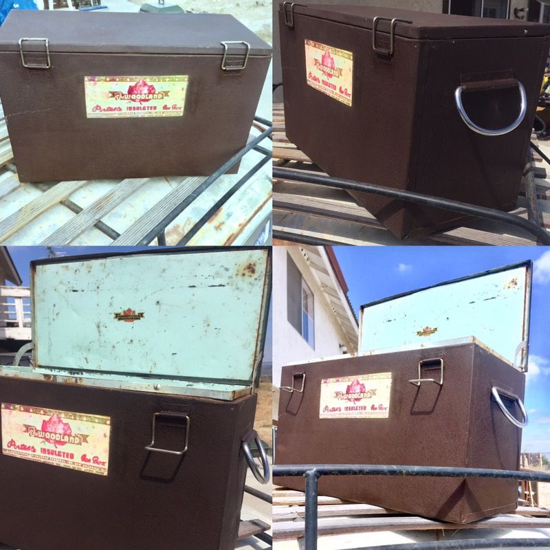 Woodland portable ice box 1940's Rare