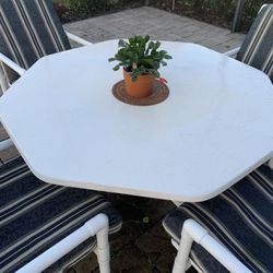 Outdoor table and chair