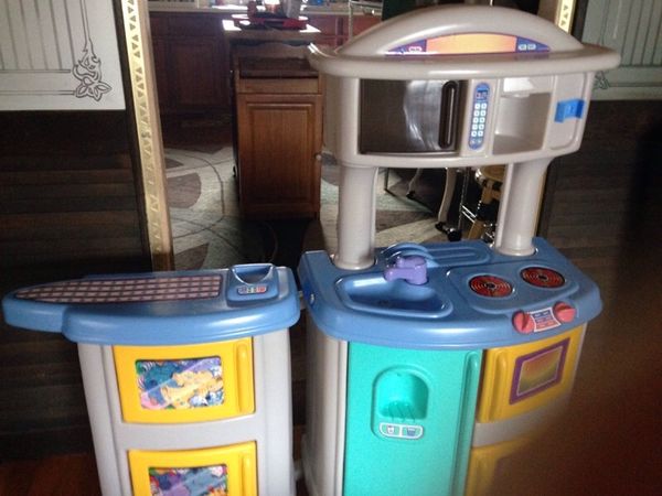 Little Tikes Kitchen Set With The Ironing Board Also For Sale