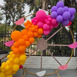 Ferris Wheel And Ferris Wheel Backdrop Coachella Themed 