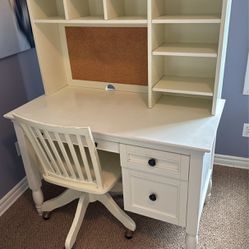 Pottery Barn Kids Desk and Hutch with Chair $390 obo