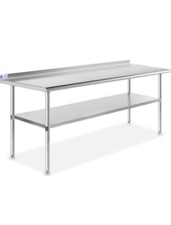Restaurant Prep station 6’ Stainless Steel Gridmann