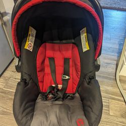 Even flow Black And Red Baby Car seat 