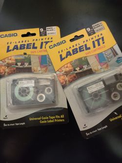 Casio EZ label printer label it tape cartridge