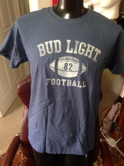 Bud Light Football Large Shirt, brand new never used